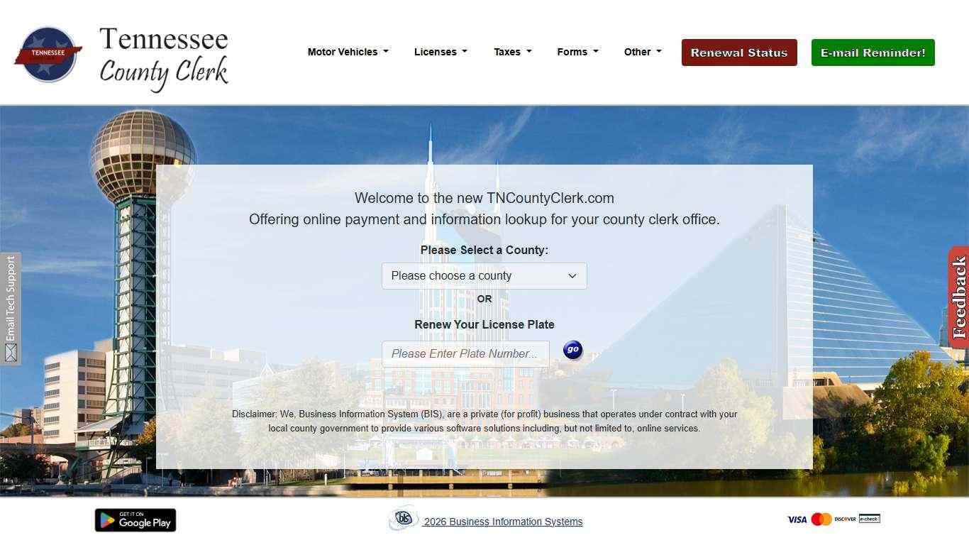 Tennessee County Clerk